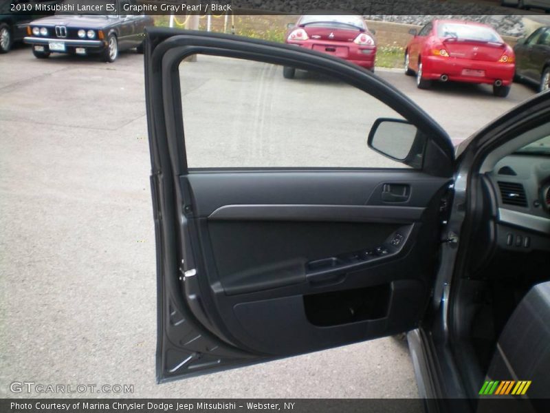 Graphite Gray Pearl / Black 2010 Mitsubishi Lancer ES