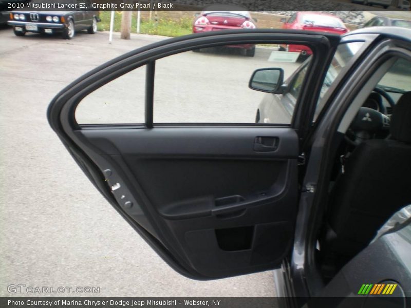 Graphite Gray Pearl / Black 2010 Mitsubishi Lancer ES