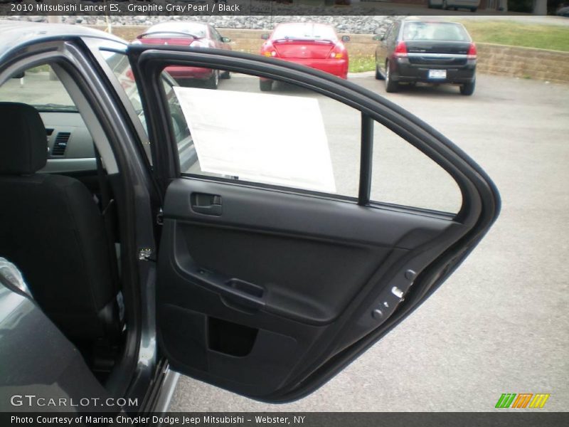Graphite Gray Pearl / Black 2010 Mitsubishi Lancer ES