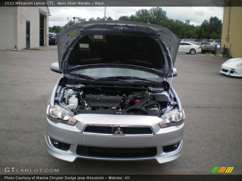 Apex Silver Metallic / Black 2010 Mitsubishi Lancer GTS