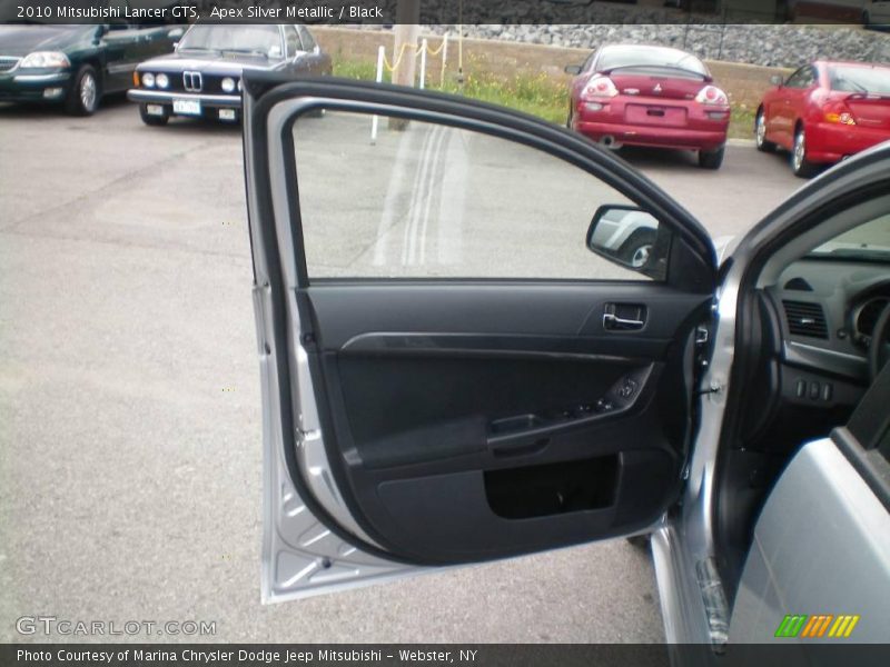 Apex Silver Metallic / Black 2010 Mitsubishi Lancer GTS