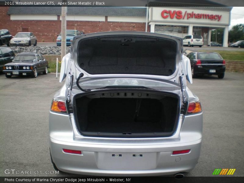 Apex Silver Metallic / Black 2010 Mitsubishi Lancer GTS