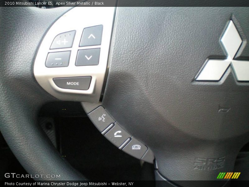 Apex Silver Metallic / Black 2010 Mitsubishi Lancer ES
