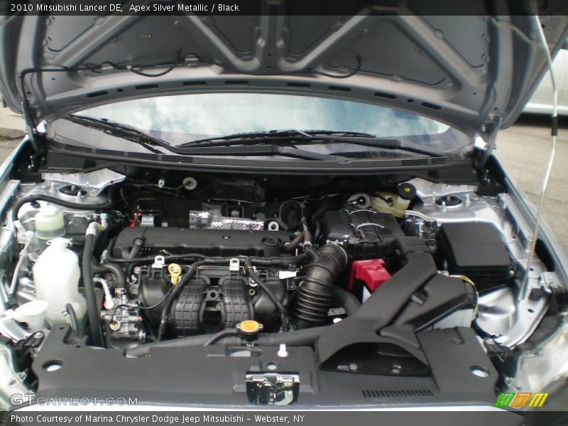 Apex Silver Metallic / Black 2010 Mitsubishi Lancer DE