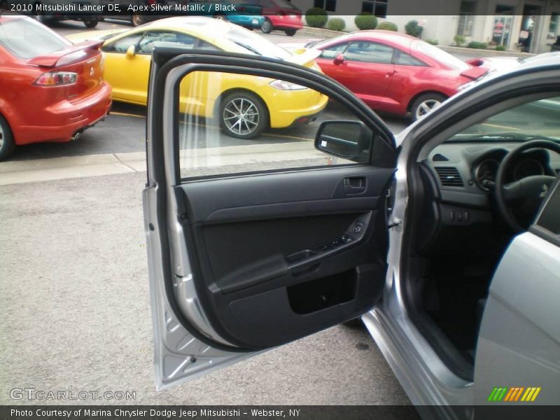 Apex Silver Metallic / Black 2010 Mitsubishi Lancer DE