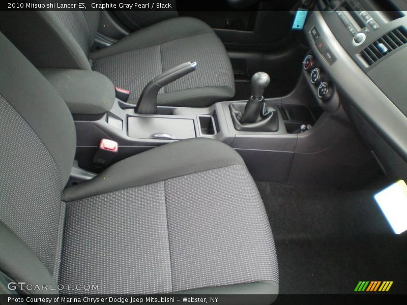 Graphite Gray Pearl / Black 2010 Mitsubishi Lancer ES
