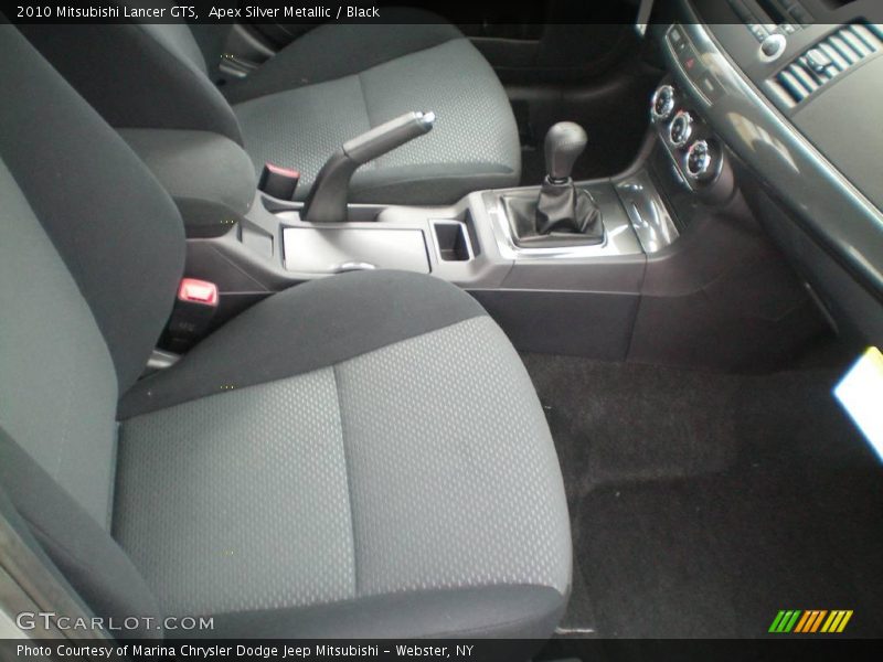 Apex Silver Metallic / Black 2010 Mitsubishi Lancer GTS