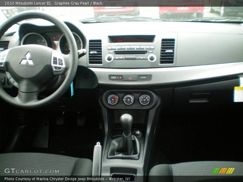 Graphite Gray Pearl / Black 2010 Mitsubishi Lancer ES