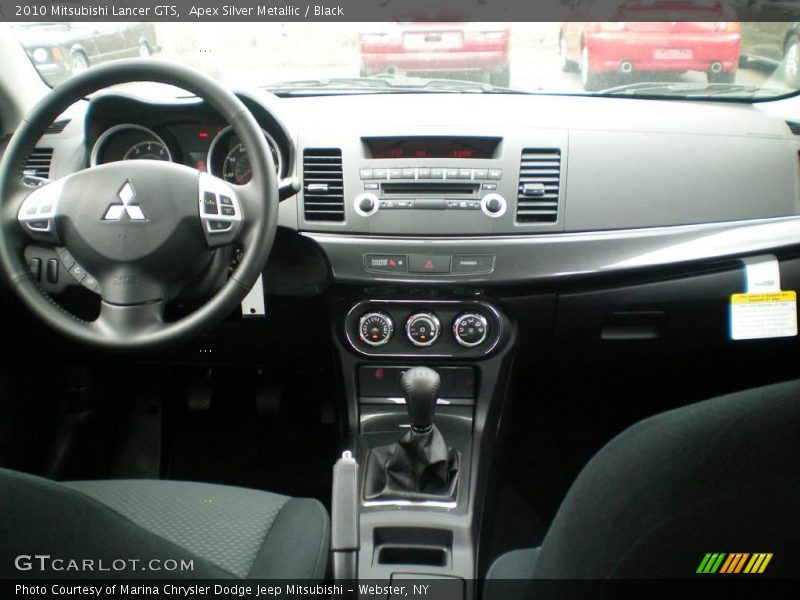 Apex Silver Metallic / Black 2010 Mitsubishi Lancer GTS