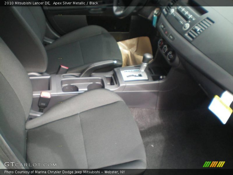Apex Silver Metallic / Black 2010 Mitsubishi Lancer DE