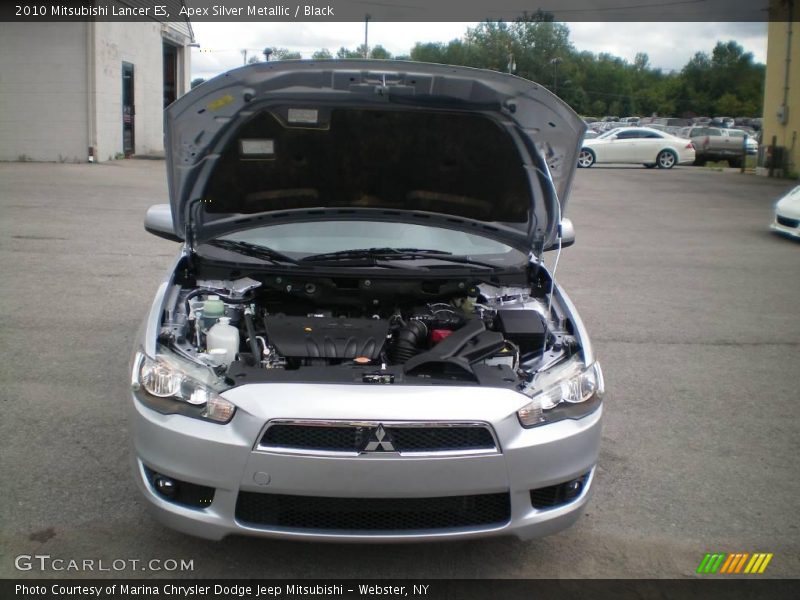 Apex Silver Metallic / Black 2010 Mitsubishi Lancer ES