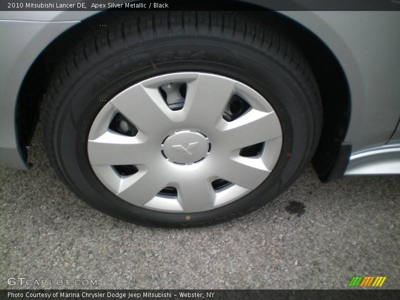 Apex Silver Metallic / Black 2010 Mitsubishi Lancer DE