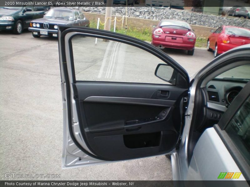 Apex Silver Metallic / Black 2010 Mitsubishi Lancer ES