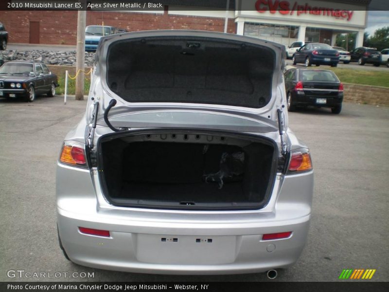 Apex Silver Metallic / Black 2010 Mitsubishi Lancer ES