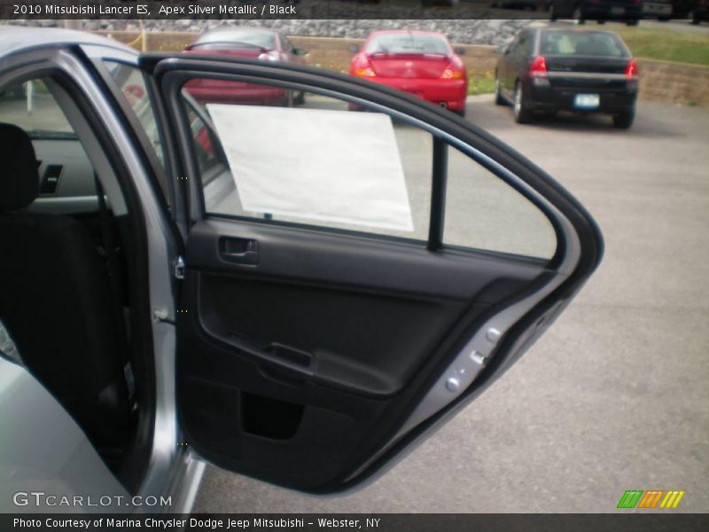 Apex Silver Metallic / Black 2010 Mitsubishi Lancer ES