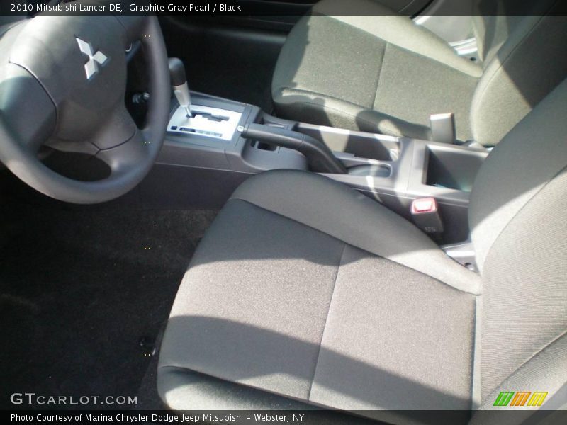 Graphite Gray Pearl / Black 2010 Mitsubishi Lancer DE