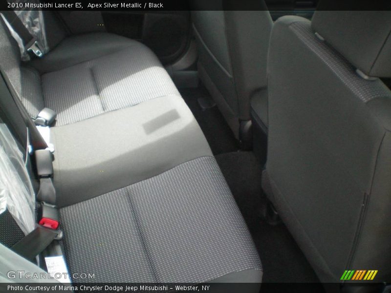 Apex Silver Metallic / Black 2010 Mitsubishi Lancer ES