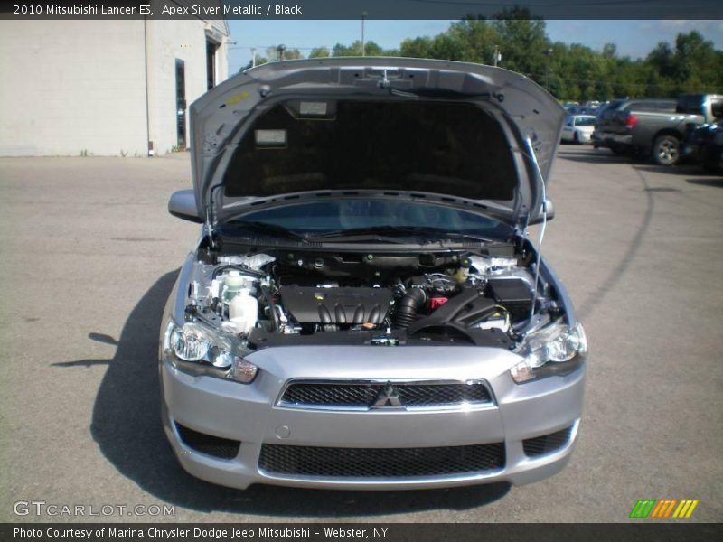 Apex Silver Metallic / Black 2010 Mitsubishi Lancer ES
