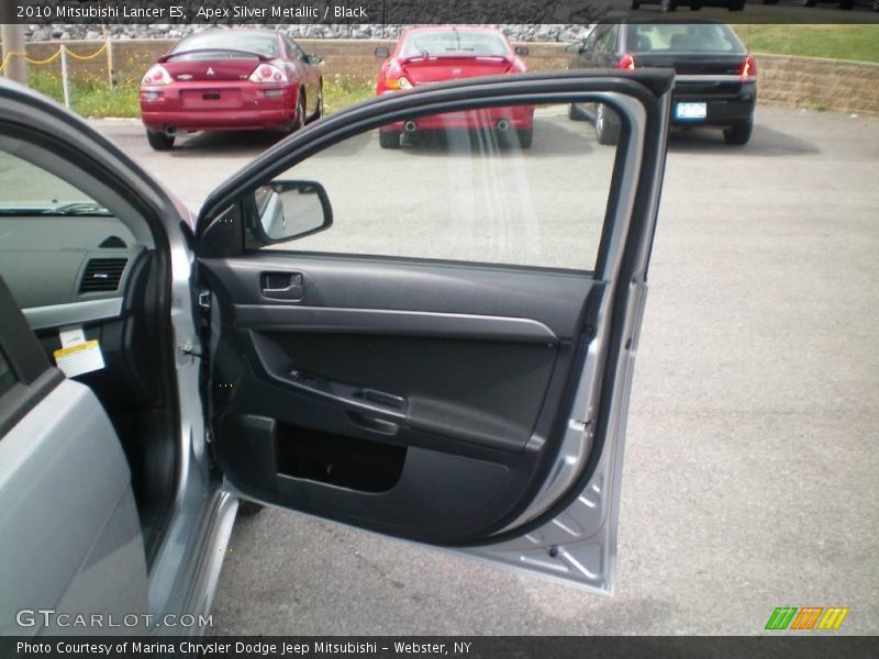Apex Silver Metallic / Black 2010 Mitsubishi Lancer ES