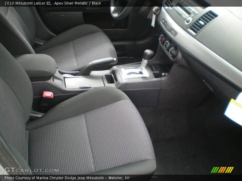 Apex Silver Metallic / Black 2010 Mitsubishi Lancer ES