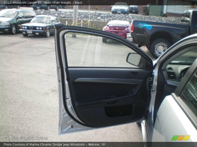 Apex Silver Metallic / Black 2010 Mitsubishi Lancer ES