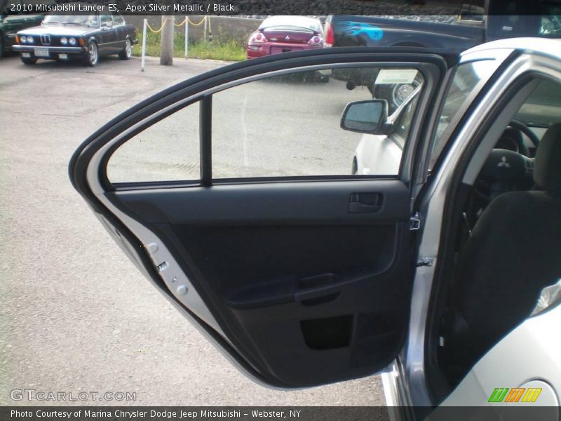 Apex Silver Metallic / Black 2010 Mitsubishi Lancer ES