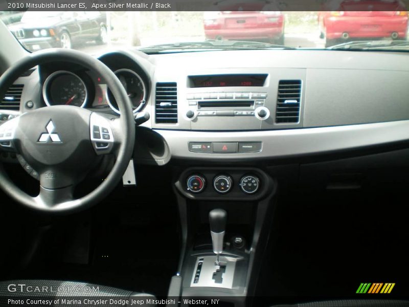Apex Silver Metallic / Black 2010 Mitsubishi Lancer ES