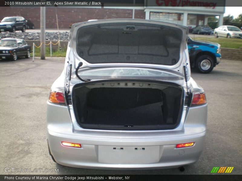 Apex Silver Metallic / Black 2010 Mitsubishi Lancer ES