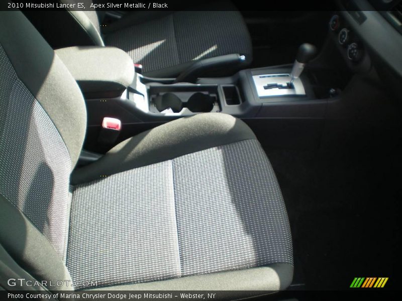 Apex Silver Metallic / Black 2010 Mitsubishi Lancer ES