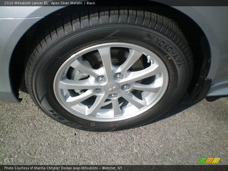 Apex Silver Metallic / Black 2010 Mitsubishi Lancer ES