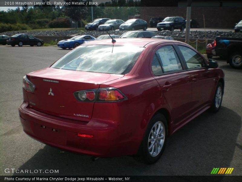 Rally Red Metallic / Black 2010 Mitsubishi Lancer ES