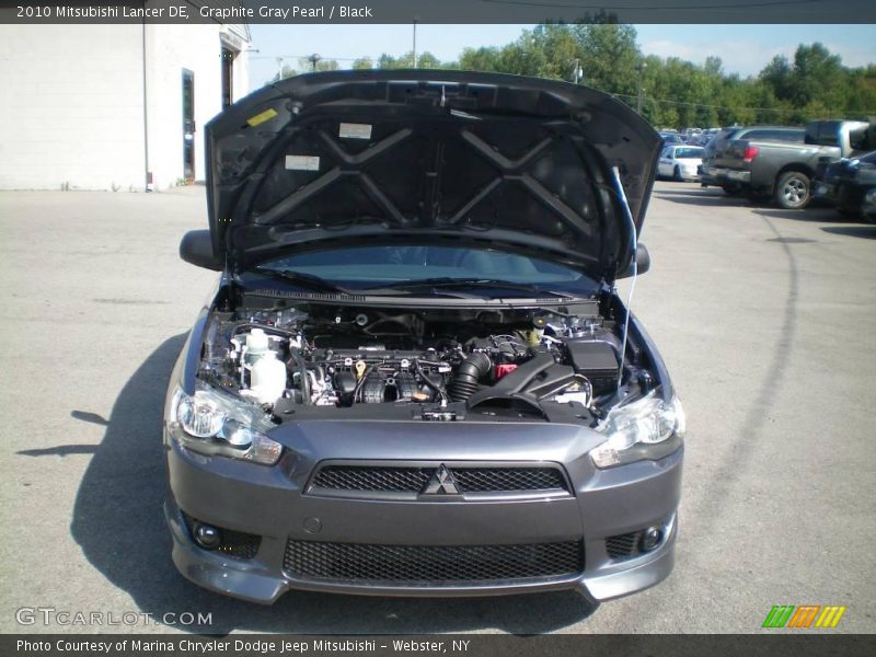 Graphite Gray Pearl / Black 2010 Mitsubishi Lancer DE