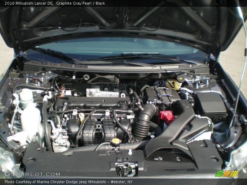 Graphite Gray Pearl / Black 2010 Mitsubishi Lancer DE