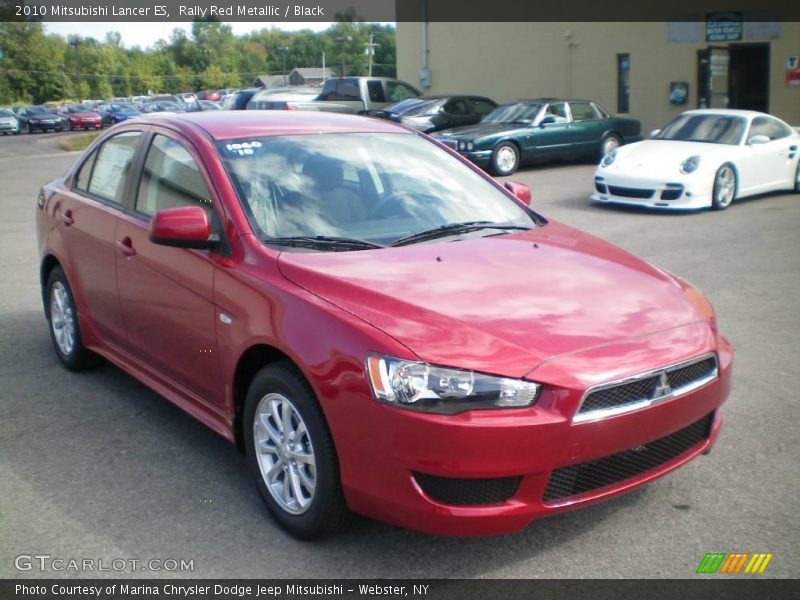 Rally Red Metallic / Black 2010 Mitsubishi Lancer ES