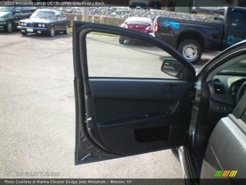 Graphite Gray Pearl / Black 2010 Mitsubishi Lancer DE