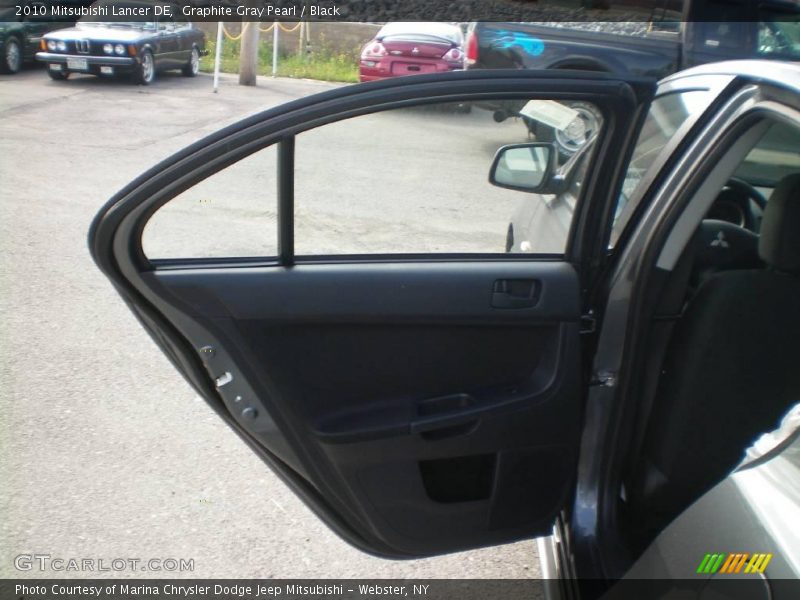 Graphite Gray Pearl / Black 2010 Mitsubishi Lancer DE