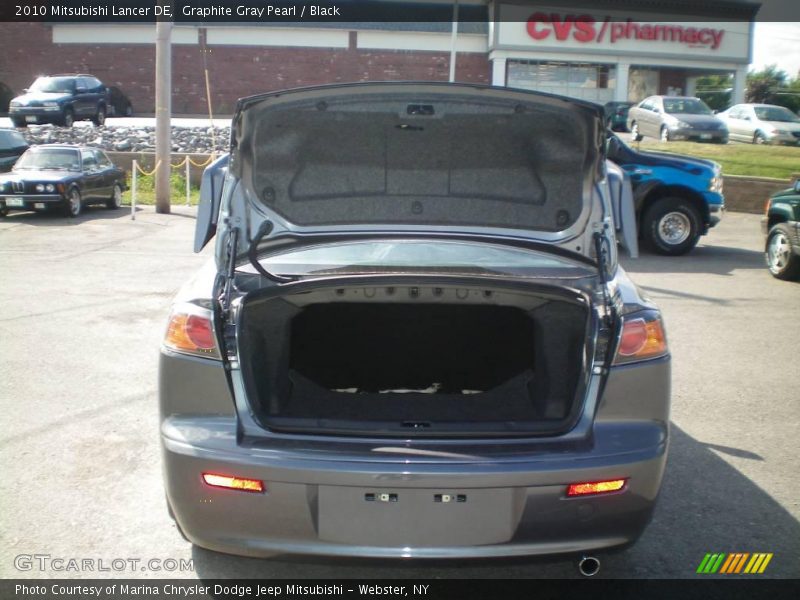 Graphite Gray Pearl / Black 2010 Mitsubishi Lancer DE