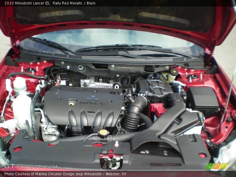 Rally Red Metallic / Black 2010 Mitsubishi Lancer ES