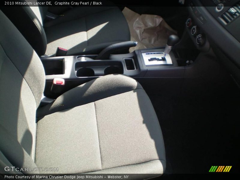 Graphite Gray Pearl / Black 2010 Mitsubishi Lancer DE
