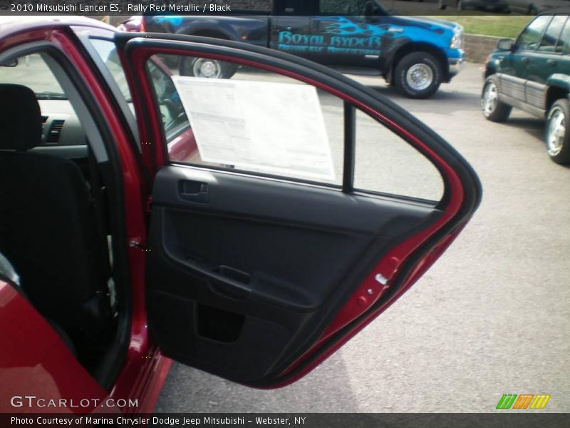 Rally Red Metallic / Black 2010 Mitsubishi Lancer ES