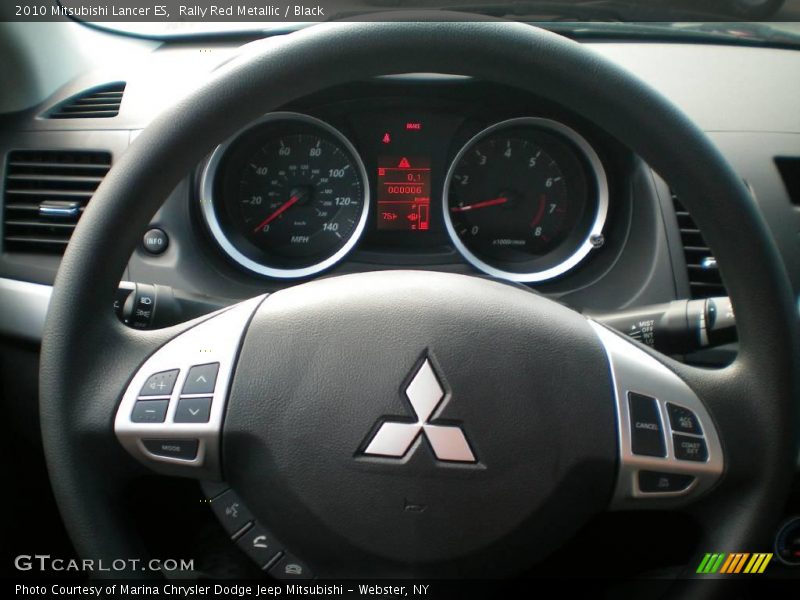 Rally Red Metallic / Black 2010 Mitsubishi Lancer ES
