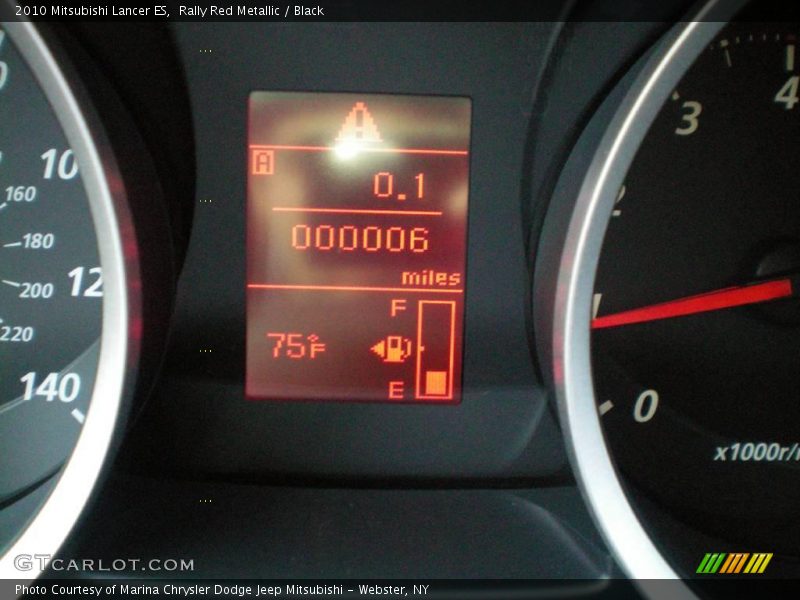 Rally Red Metallic / Black 2010 Mitsubishi Lancer ES