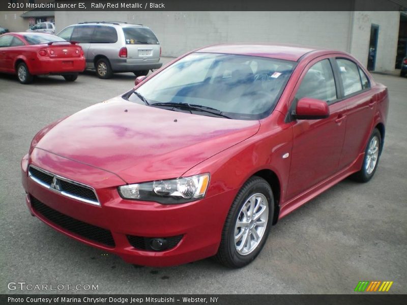 Rally Red Metallic / Black 2010 Mitsubishi Lancer ES