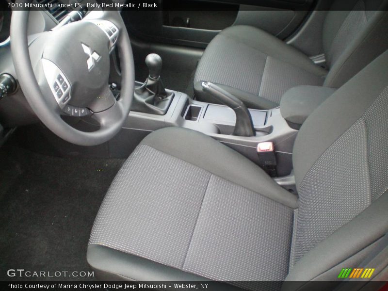 Rally Red Metallic / Black 2010 Mitsubishi Lancer ES