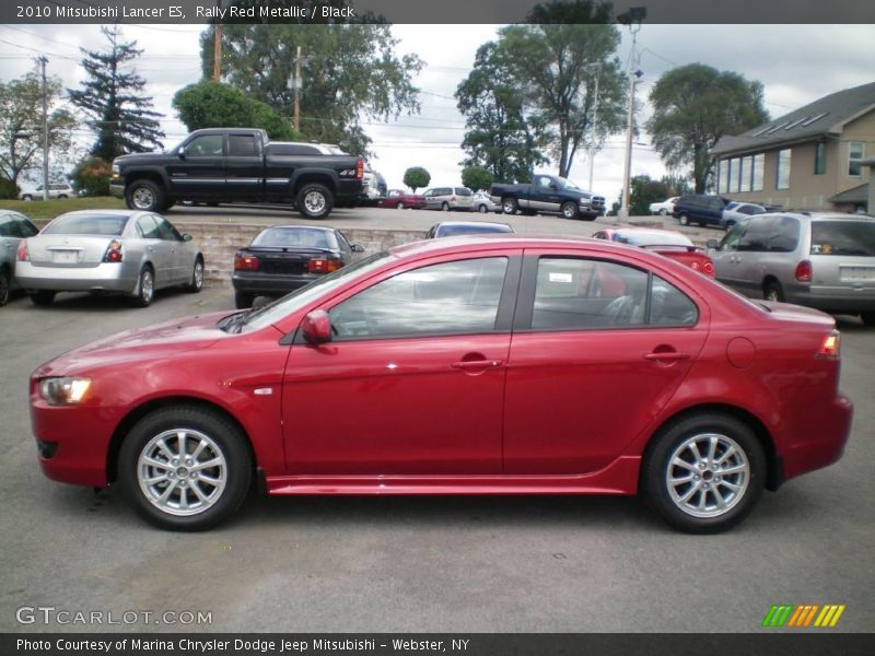 Rally Red Metallic / Black 2010 Mitsubishi Lancer ES