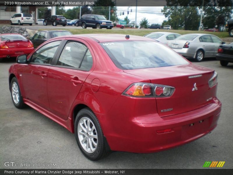 Rally Red Metallic / Black 2010 Mitsubishi Lancer ES