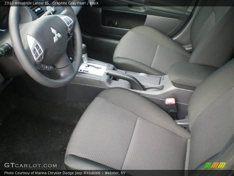 Graphite Gray Pearl / Black 2010 Mitsubishi Lancer ES
