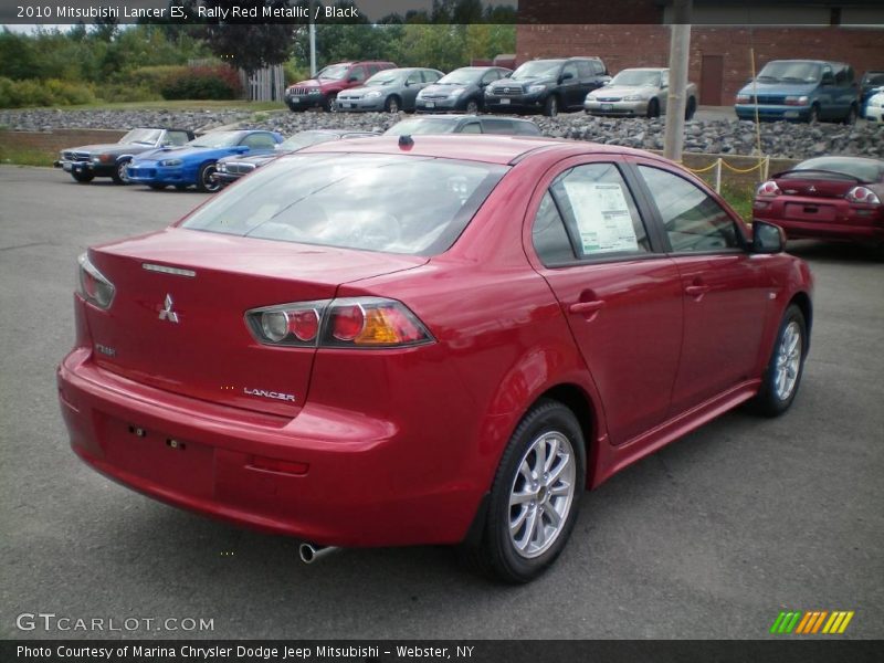 Rally Red Metallic / Black 2010 Mitsubishi Lancer ES