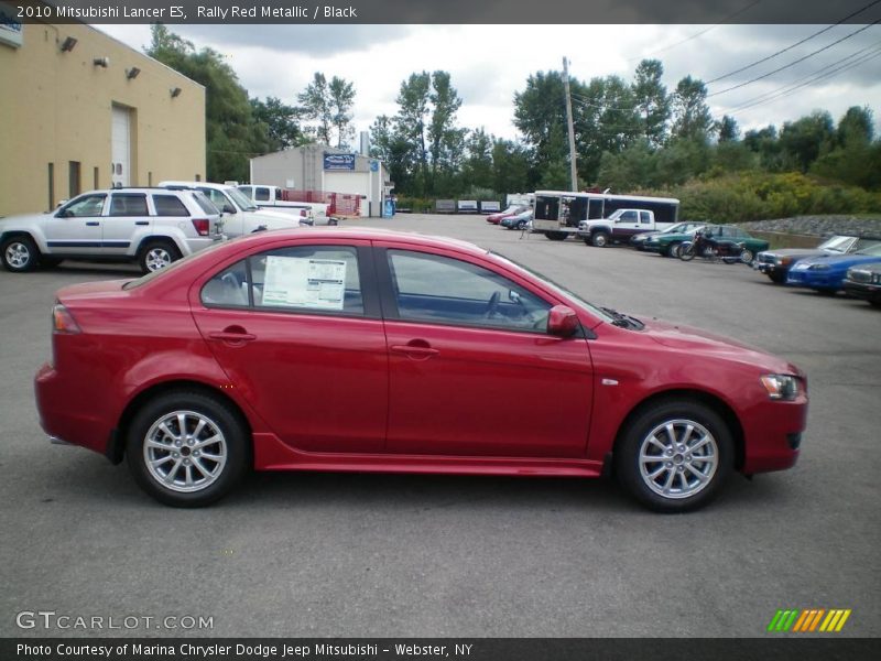 Rally Red Metallic / Black 2010 Mitsubishi Lancer ES