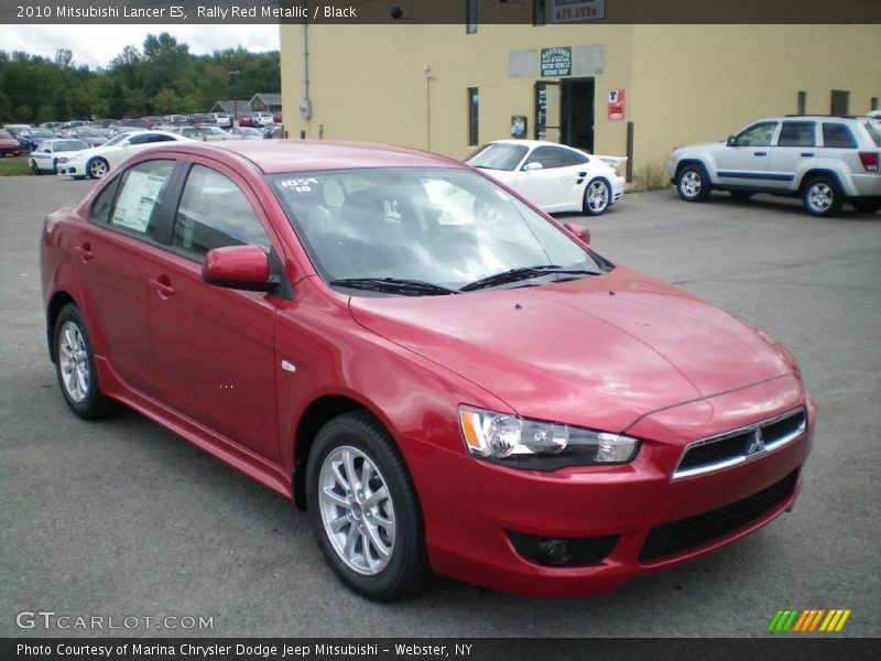 Rally Red Metallic / Black 2010 Mitsubishi Lancer ES